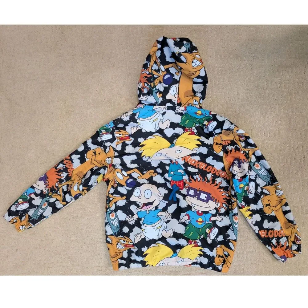 Members Only Nickelodeon Collaboration Hooded Jacket Mens Medium Lightweight